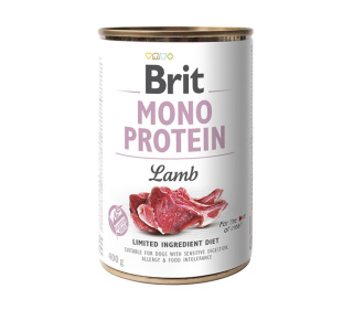 Brit Mono Protein Lamb 400g jagnięcina - karma mokra dla psów dorosłych