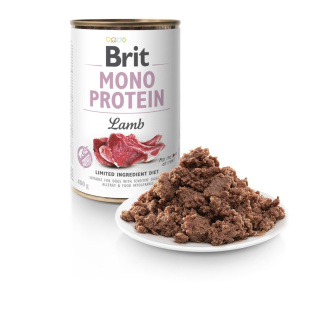 Brit Mono Protein Lamb 400g jagnięcina - karma mokra dla psów dorosłych