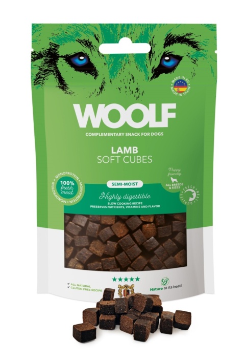 Woolf Soft Cubes Monoprotein Lamb 100g - jagnięcina - przysmaki dla psa