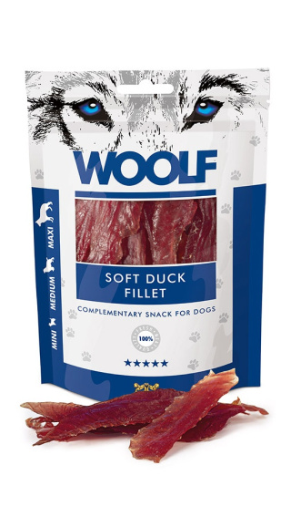 Woolf - Soft Duck Fillet 100g - filet z kaczki - przysmak dla psa