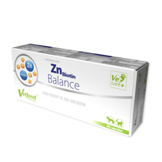 VetFood - ZnBiotin Balance 60 kapsułek - zdrowa sierść i skóra