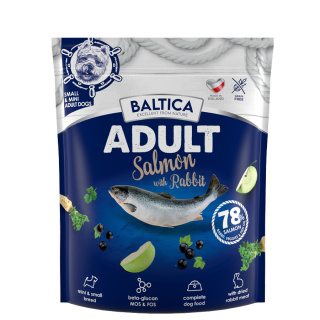 Baltica Salmon&Rabbit XS/S 1kg - łosoś z królikiem - dla małych ras