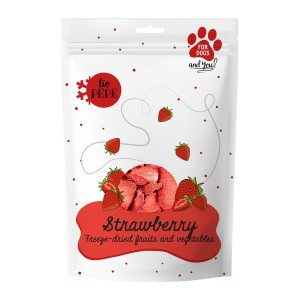 PAKA ZWIERZAKA - LIO PEPE STRAWBERRY 20g - liofilizowana truskawka