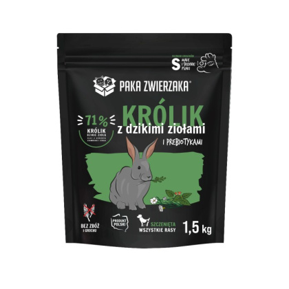 PAKA ZWIERZAKA - Seventh Heaven - PUPPY Królik z dzikimi ziołami S 1,5kg - karma dla szczeniąt