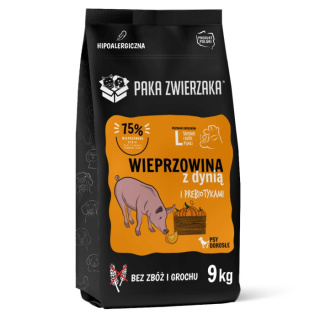 PAKA ZWIERZAKA - Seventh Heaven - Wieprzowina z dynią L 9kg - dla psów średnich i dużych ras