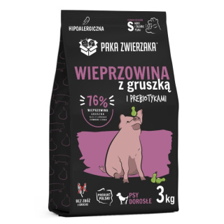 PAKA ZWIERZAKA - Seventh Heaven - Wieprzowina z gruszką S 3kg - małe rasy